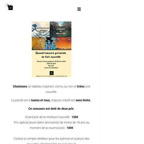 Capture d'écran du site de l'annonce