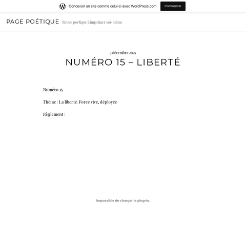 Capture d'écran du site de l'annonce