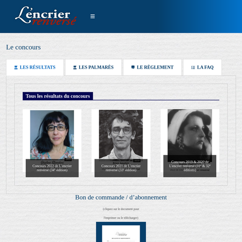 Capture d'écran du site de l'annonce