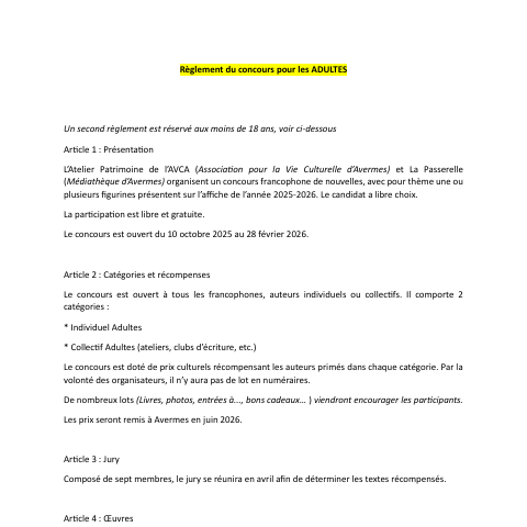 Capture d'écran du site de l'annonce