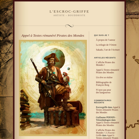 Capture d'écran du site de l'annonce