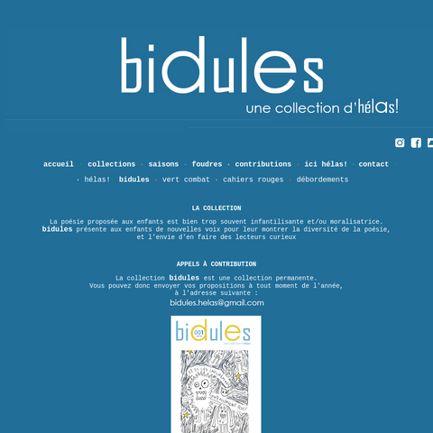 Capture d'écran du site de l'annonce