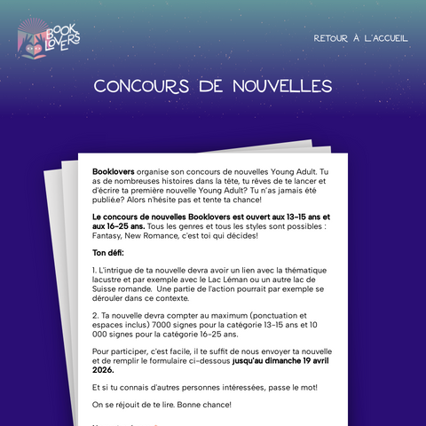 Capture d'écran du site de l'annonce