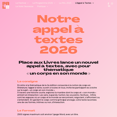 Capture d'écran du site de l'annonce