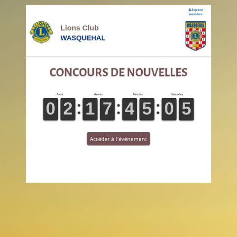 Capture d'écran du site de l'annonce