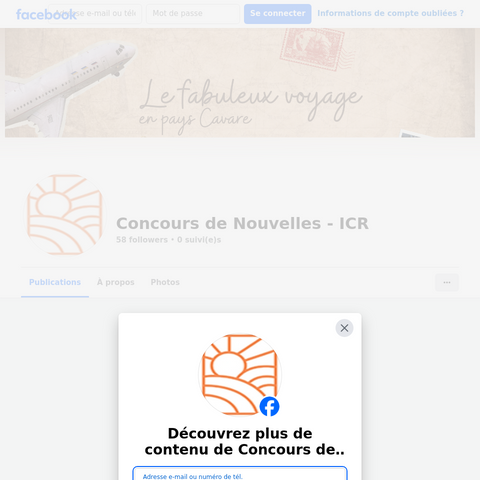 Capture d'écran du site de l'annonce