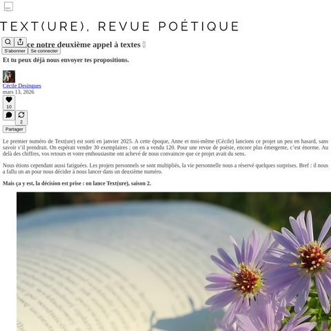 Capture d'écran du site de l'annonce