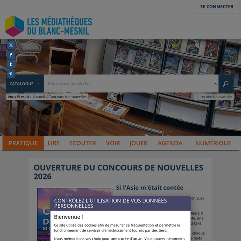 Capture d'écran du site de l'annonce