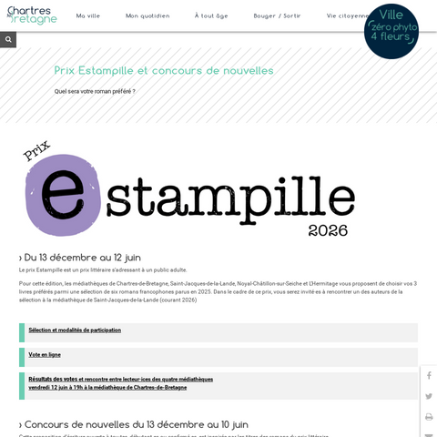 Capture d'écran du site de l'annonce