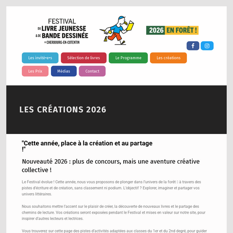 Capture d'écran du site de l'annonce