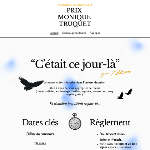 Capture d'écran du site de l'annonce