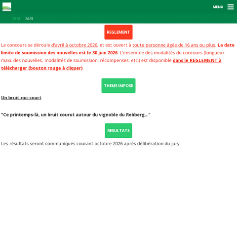 Capture d'écran du site de l'annonce