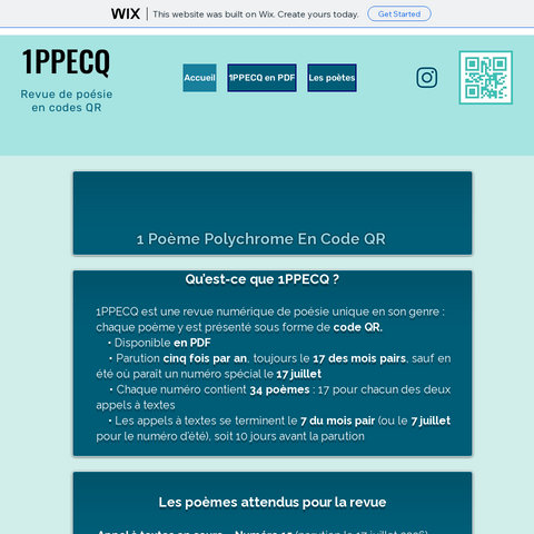 Capture d'écran du site de l'annonce