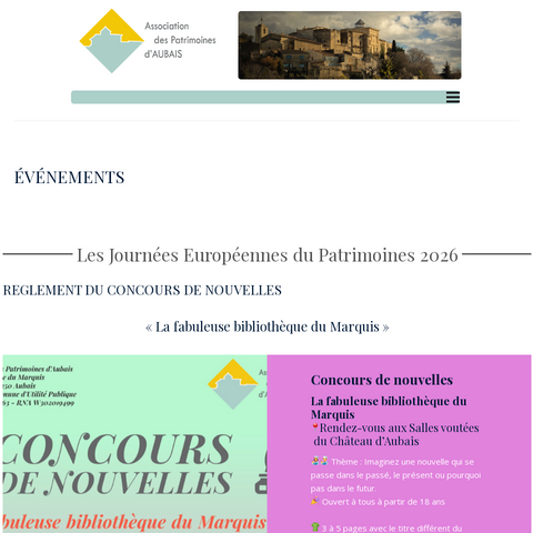 Capture d'écran du site de l'annonce