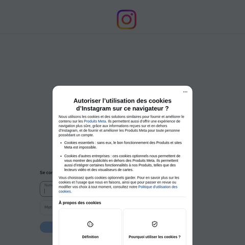 Capture d'écran du site de l'annonce