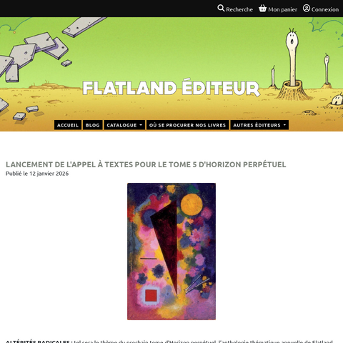 Capture d'écran du site de l'annonce