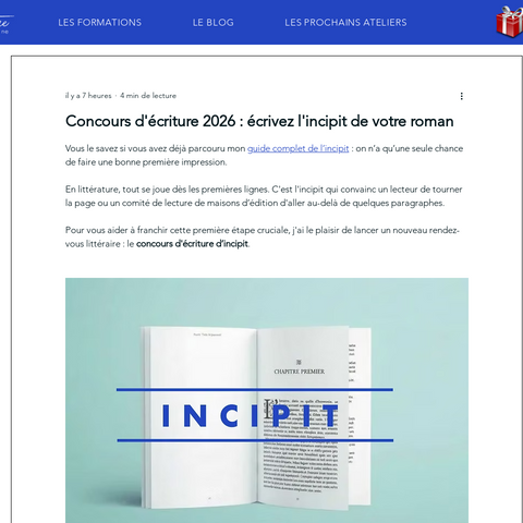Capture d'écran du site de l'annonce