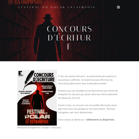 Capture d'écran du site de l'annonce