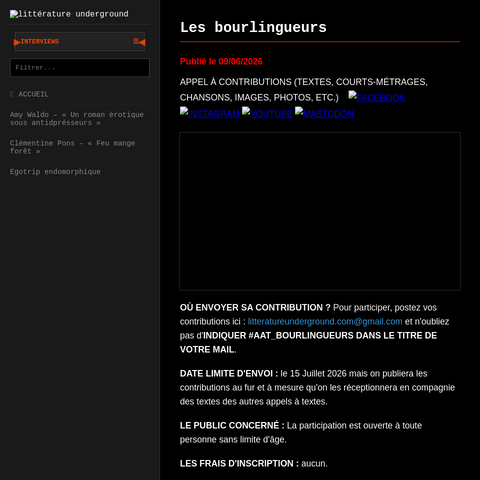 Capture d'écran du site de l'annonce