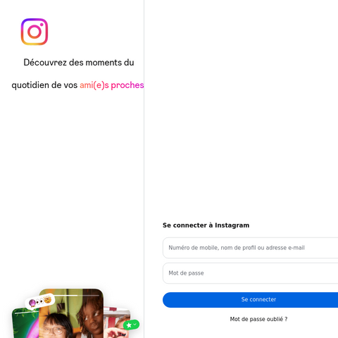 Capture d'écran du site de l'annonce