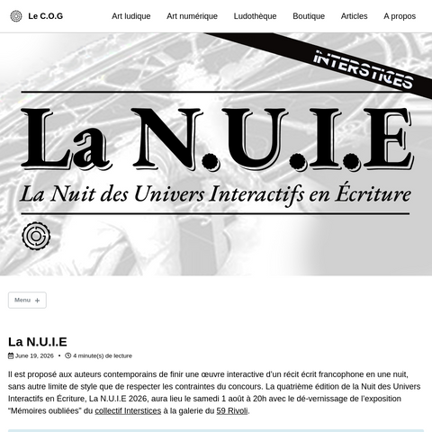 Capture d'écran du site de l'annonce
