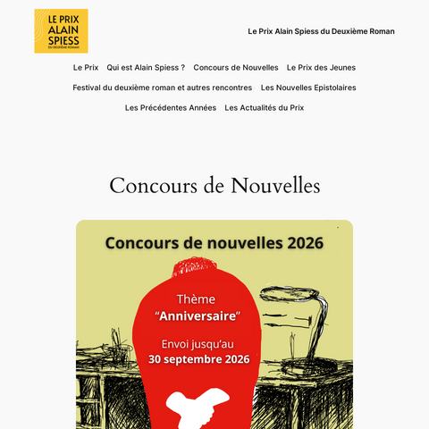 Capture d'écran du site de l'annonce