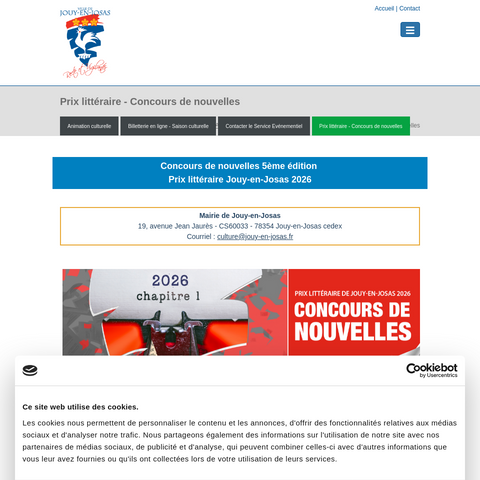 Capture d'écran du site de l'annonce